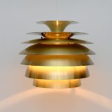Złota lampa Barcelona, Bent Karlby, Dania lata 60'te - obrazek 6