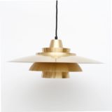 Złota lampa Superlight, proj. David Mogensen, Dania lata 70’te - obrazek 4