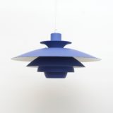 Skandynawska niebieska lampa Jeka, Dania lata 70’te - obrazek 3