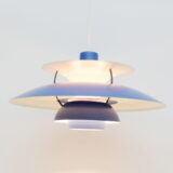 Kobaltowa lampa PH5, P. Henningsen dla L. Poulsen, Dania lata 60’te - obrazek 2