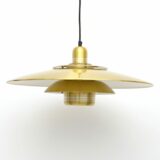 Duża złota lampa, lata 80’te - obrazek 3