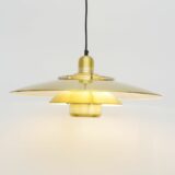 Duża złota lampa, lata 80’te