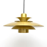 Złota skandynawska lampa, lata 70’te