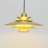 Złota skandynawska lampa, lata 70’te - obrazek 2