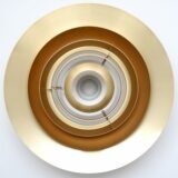 Złota lampa P376 proj. Jørgen Kastholm & Preben Fabricius dla Nordisk Solar, 1964 - obrazek 6