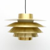 Para złotych lamp Verona, proj. S. Middelboe dla Nordisk Solar, Dania lata 80’te