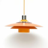 Pomarańczowa skandynawska lampa, lata 80’te