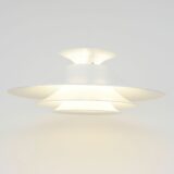 Biała skandynawska lampa Junge, lata 70’te - obrazek 5