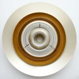 Złota lampa P376 proj. Jørgen Kastholm & Preben Fabricius dla Nordisk Solar, 1964 - obrazek 7