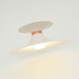 Skandynawska różowa lampa, lata 70'te - obrazek 2