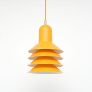 Pomarańczowa lampa Lyskaer, Dania lata 80’te - obrazek 3