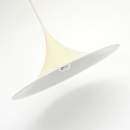 Waniliowa lampa Semi projektu Bonderup Thorup, Dania 1968