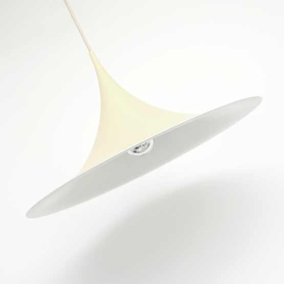 Waniliowa lampa Semi projektu Bonderup Thorup, Dania 1968