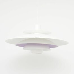 Biała skandynawska lampa Form Light, lata 70’te