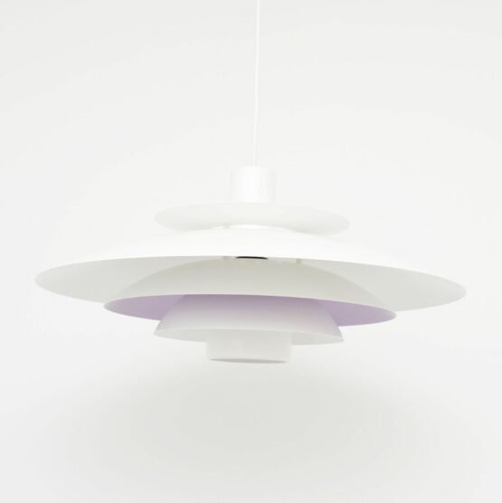 Biała skandynawska lampa Form Light, lata 70’te