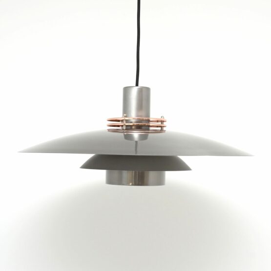 Grafitowa skandynawska lampa Top Lamper, lata 70’te